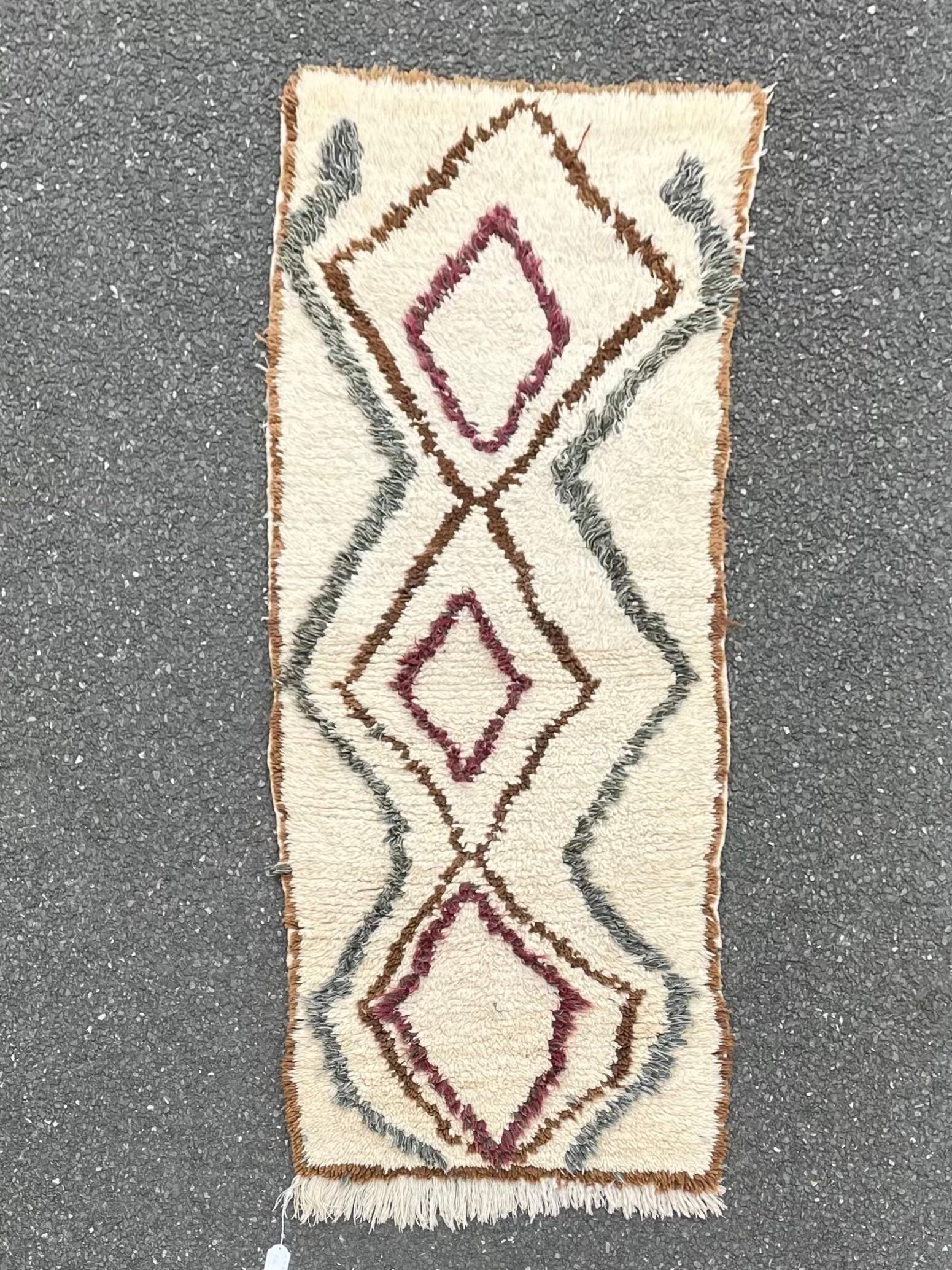 Berber carpet Beni Ouarain 70x170 cm