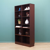 Mahogany bookcase, Danish design, 70's, production: Denmark