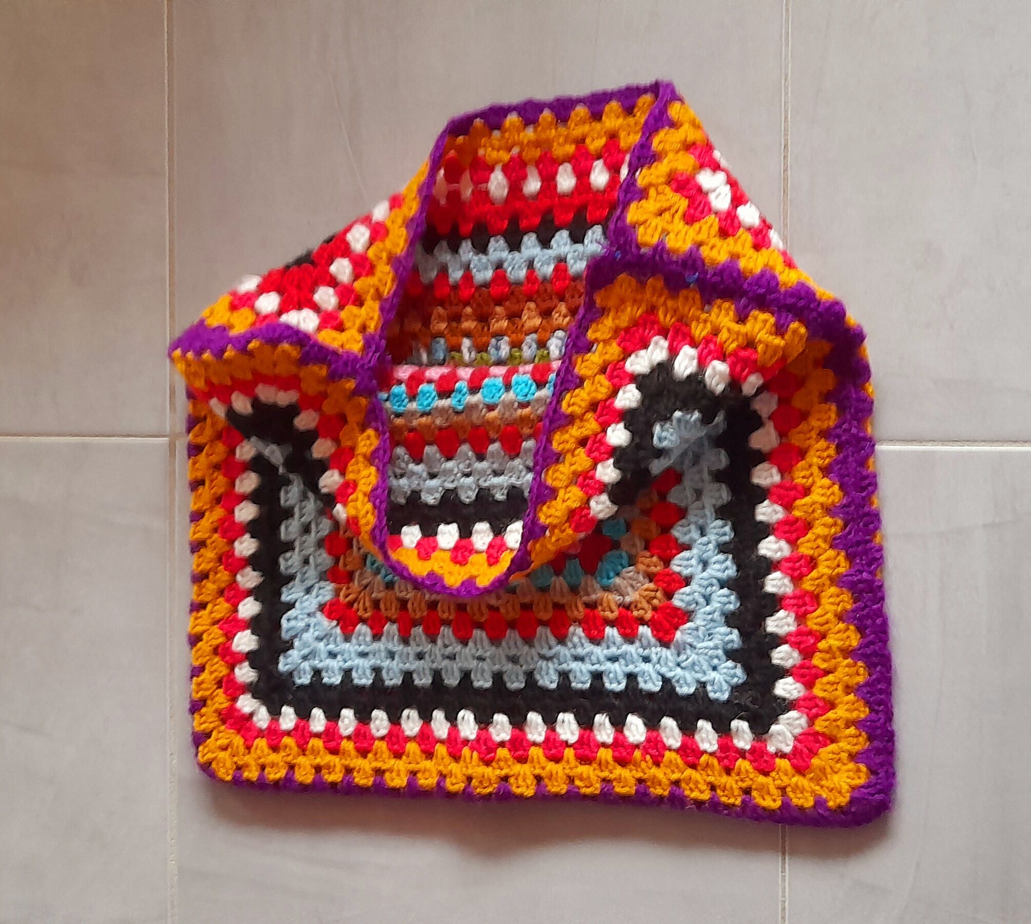 Hook cushion cover 70s