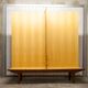 Scandinavian teak cabinet 4 doors 2+1 drawers wardrobe 1960