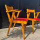 Bridge chairs with compass legs from the 1960s.
