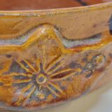 Antique glazed earthenware terrine with black spots, 18th century? 18th century?