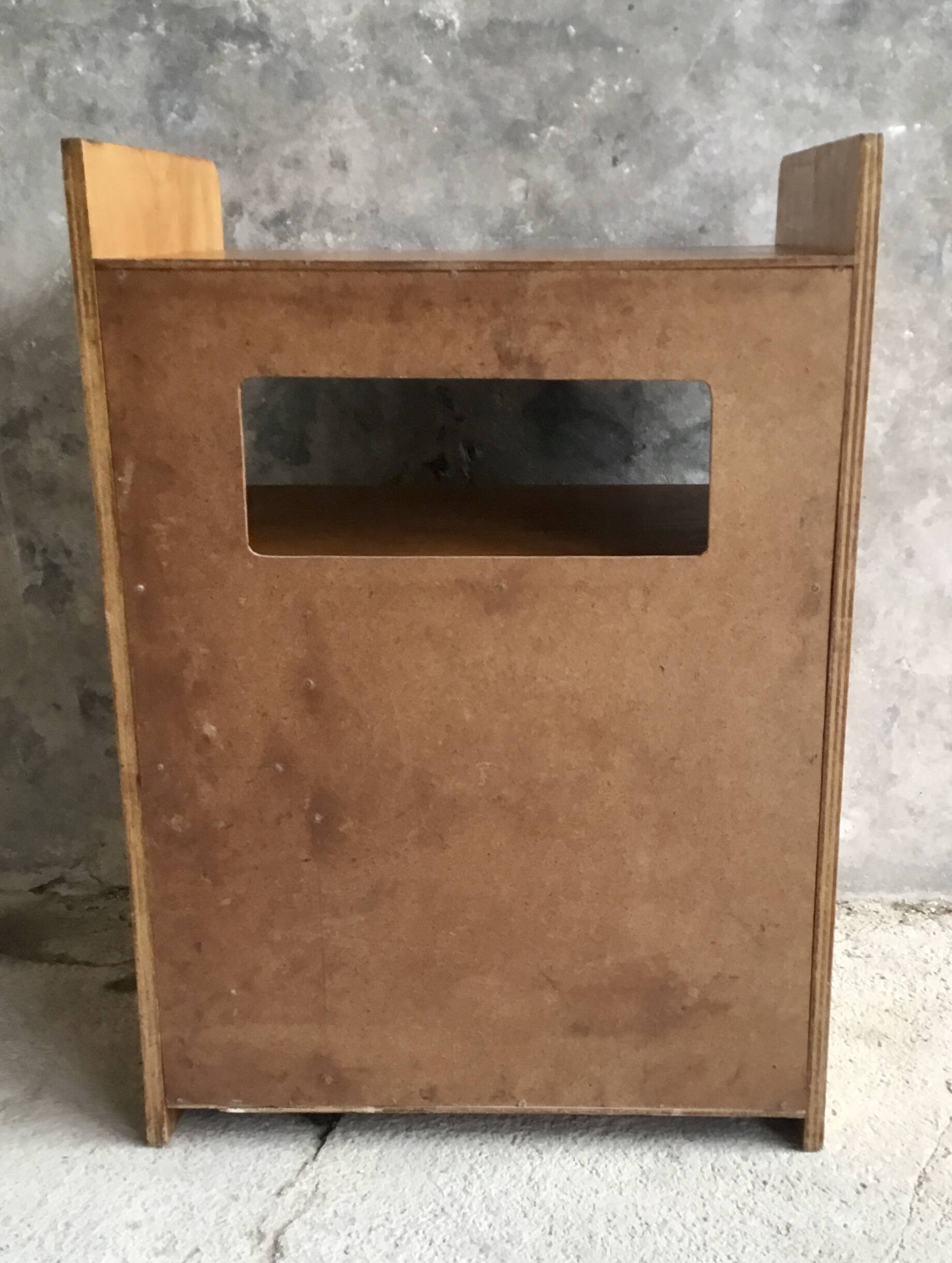 Vintage plywood hi-fi cabinet - 1960