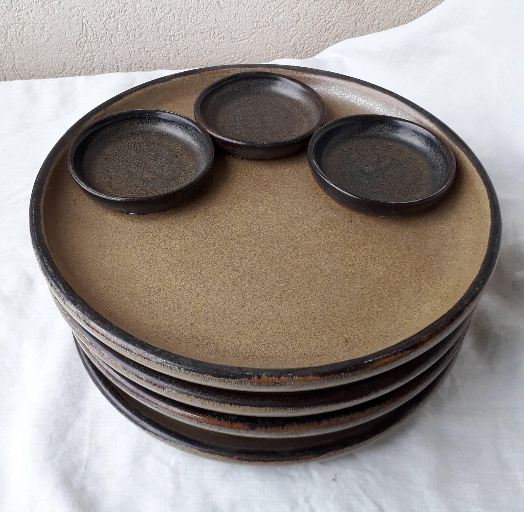 Ceramic Arts Fondue Plates