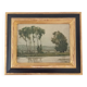 Signed lake landscape painting