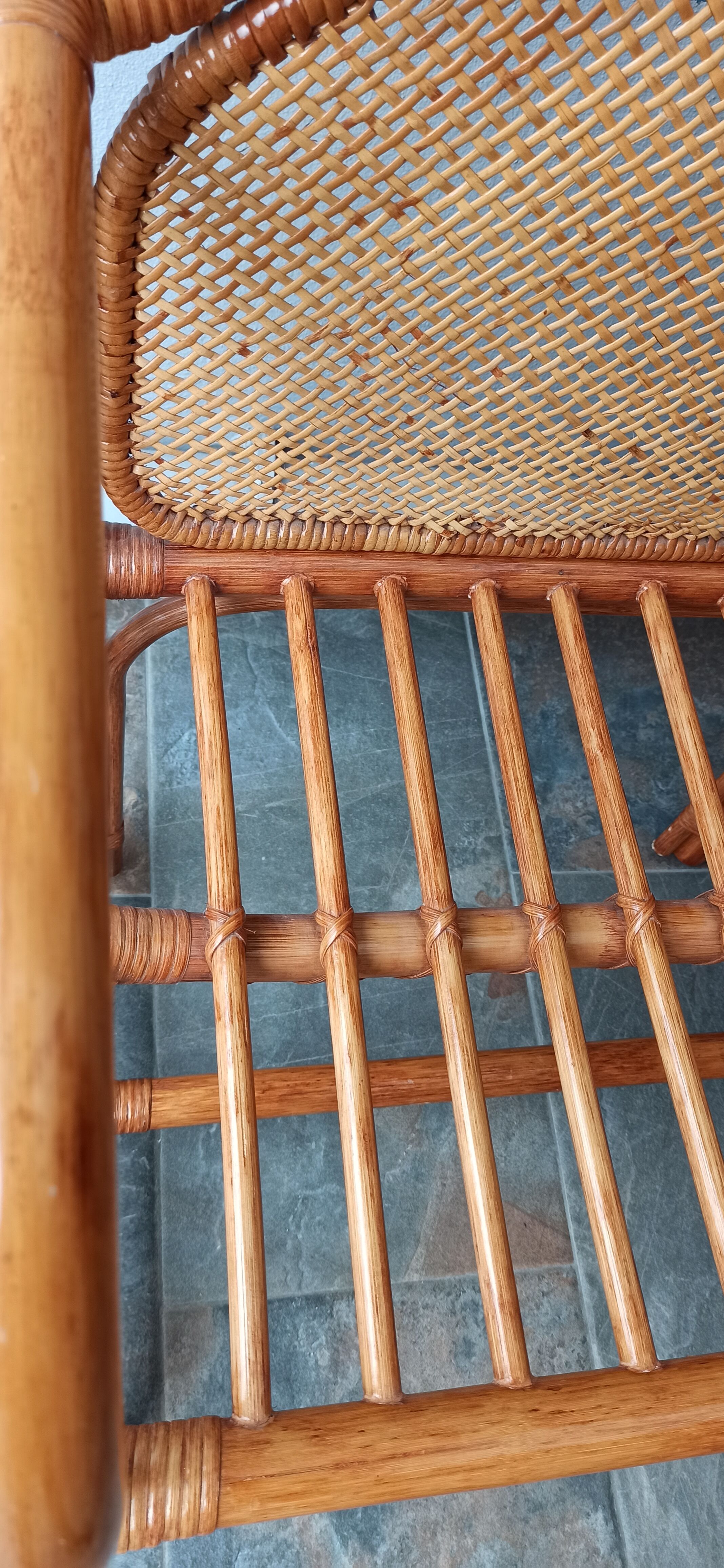 Furniture phone bamboo rattan and wicker