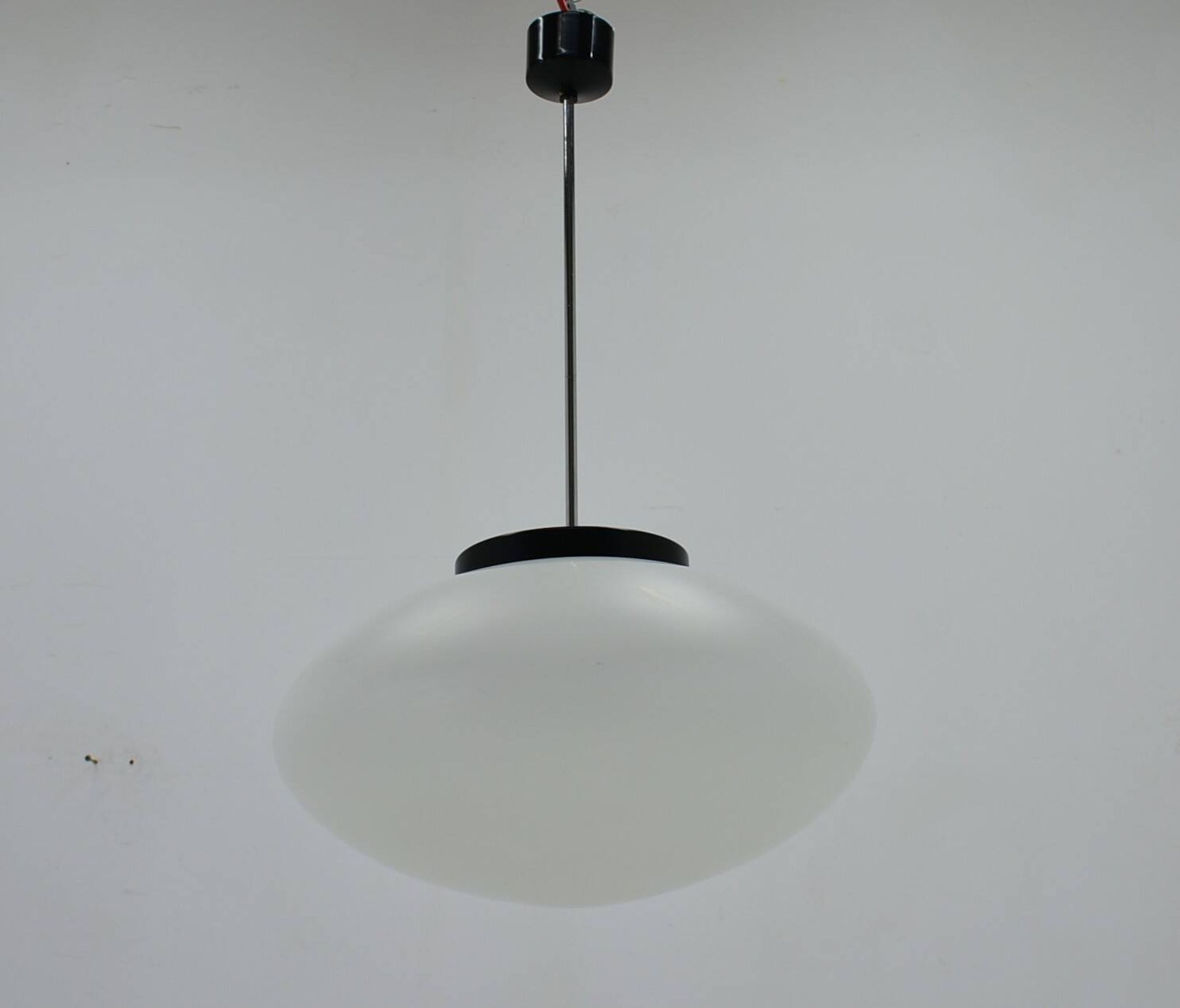 Mid-Century Glass Pendant by Jaroslav Bejvl for Kamenicky Senov, 1960's