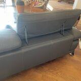 Roche Bobois 3-seater leather sofa