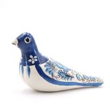 Blue and white folk bird from Mexico, 1970s