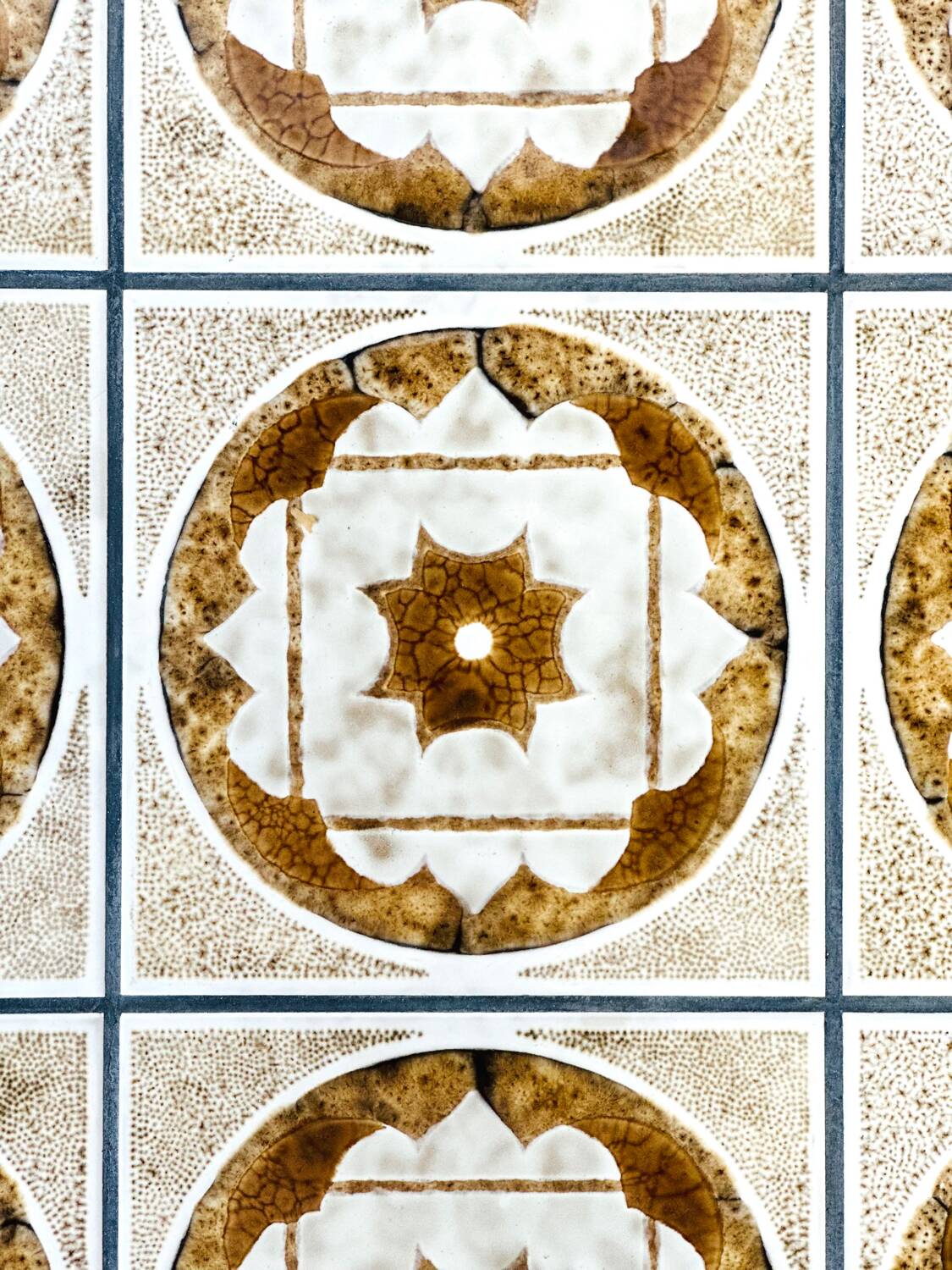 Scandinavian teak and ceramic coffee table, 1960s