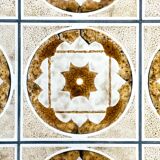 Scandinavian teak and ceramic coffee table, 1960s