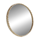 Round wooden framed mirror (MK10063)