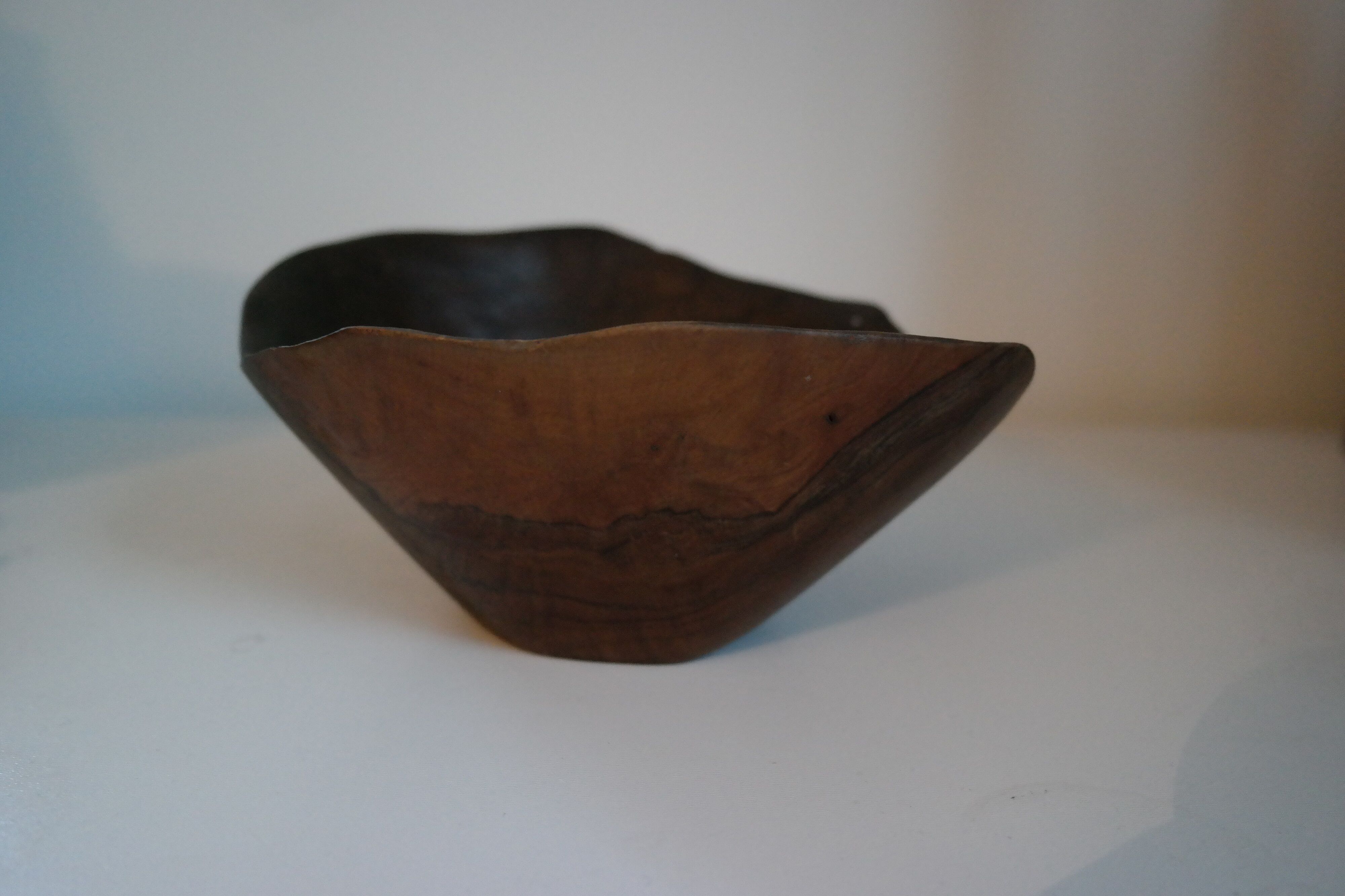 Carved olive wood cup, 1950/60