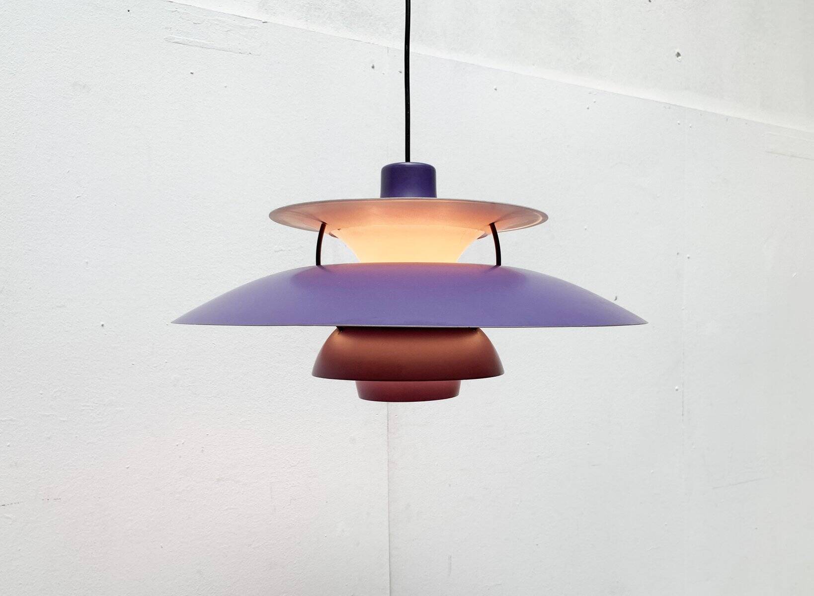 Mid-century modern PH 5 pendant by Poul Henningsen for Louis Poulsen, 1960s.