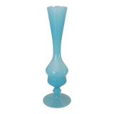 Soliflore / Vase in blue opaline glass, Florentine art