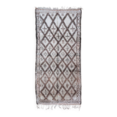 Beni Ourain Moroccan rug white - 370 x 189 cm