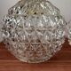 Paire d’appliques murales globes en verre ciselé