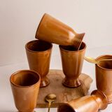 Set of 6 terracotta Mazagrans