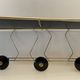 Vintage coat rack, 50s, 60's, perforated tole