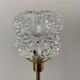 Table lamp globe in chiseled glass