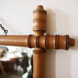 Bamboo effect wooden mirror