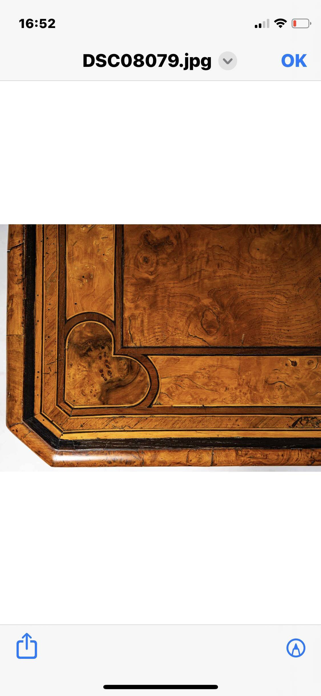 XVII marquetry desk