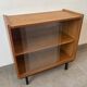 Vintage oak display cabinet from the 1960s.