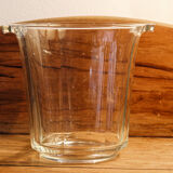 Transparent glass champagne bucket
