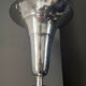 Vintage art deco floor lamp, chrome metal, France 1930