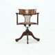 English antique hillcrest swivel desk chair 1920s