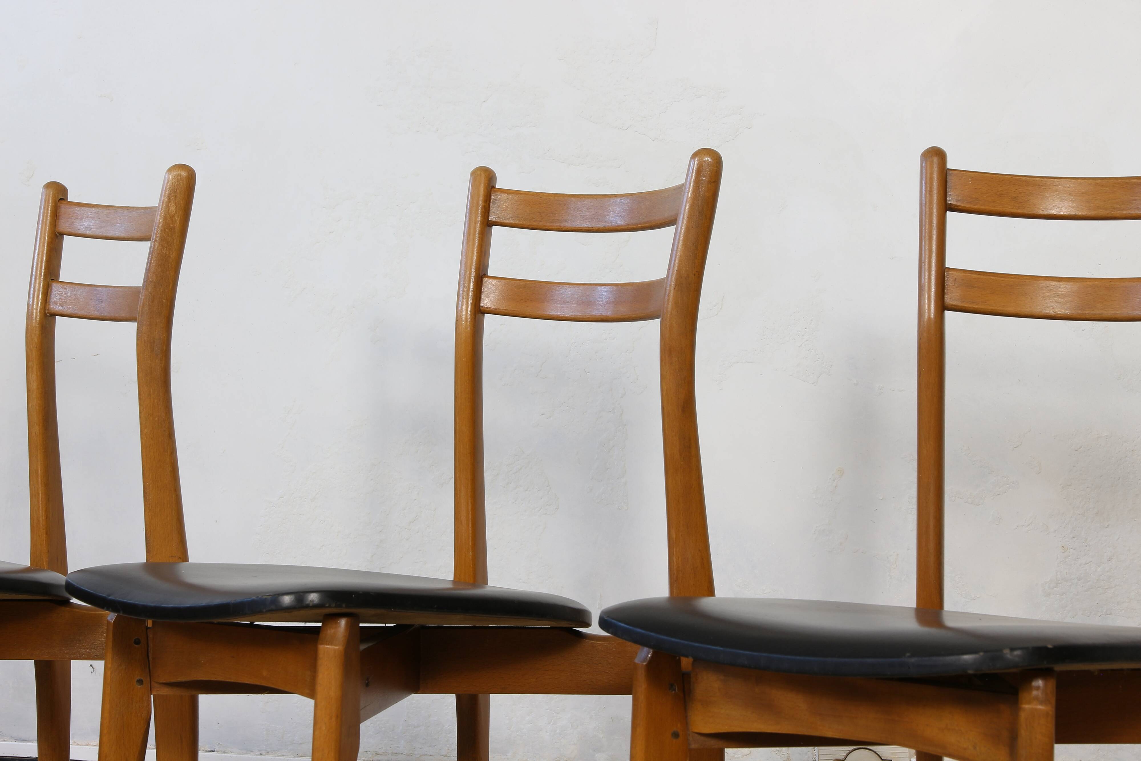 Chaises vintage scandinave 1960