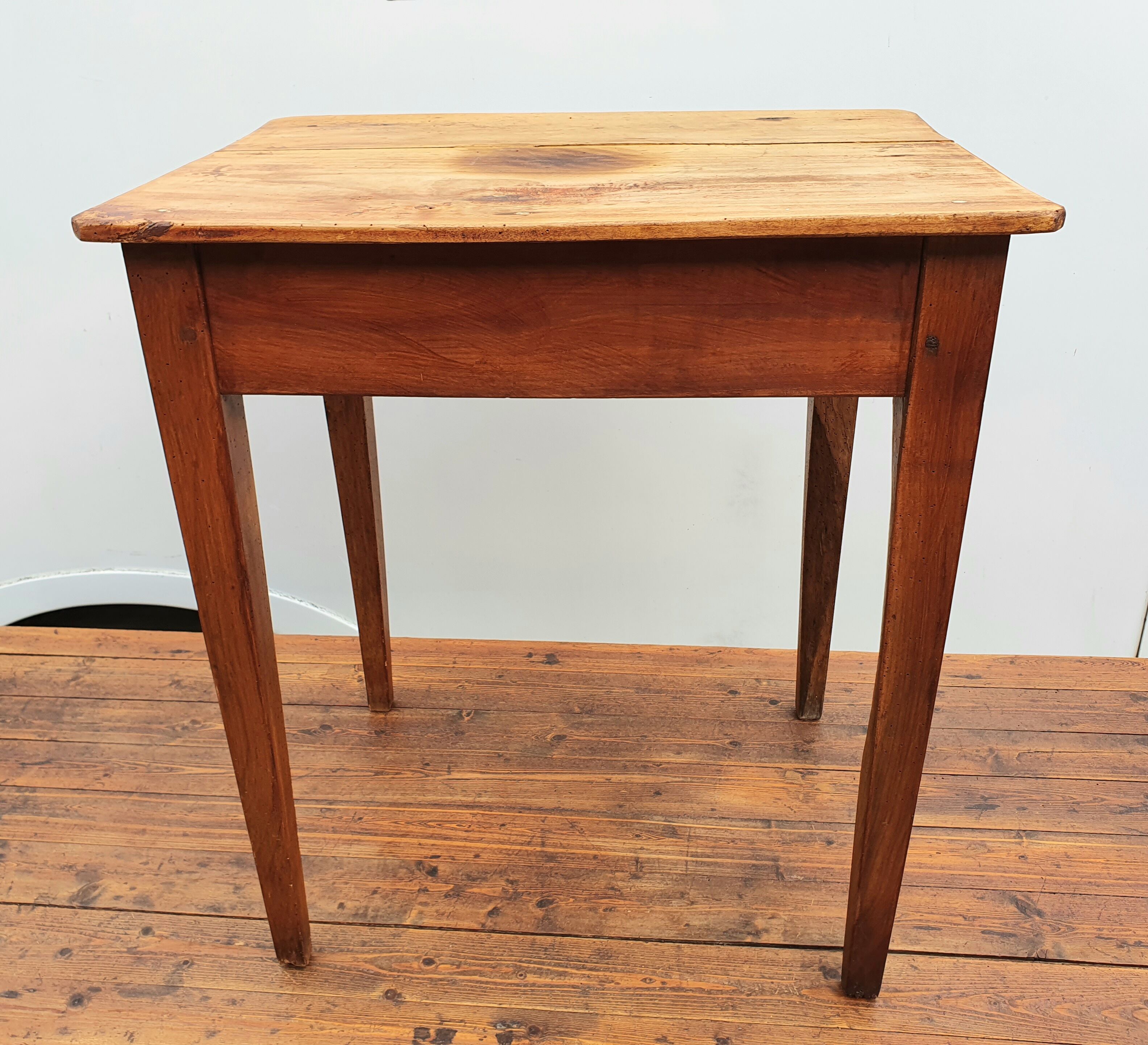 Children's desk table in wax wood