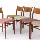 5 Lübke Chairs 1960s Germany Vintage