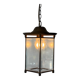 Art Deco ceiling light in brass and glass, 1940s, Germany