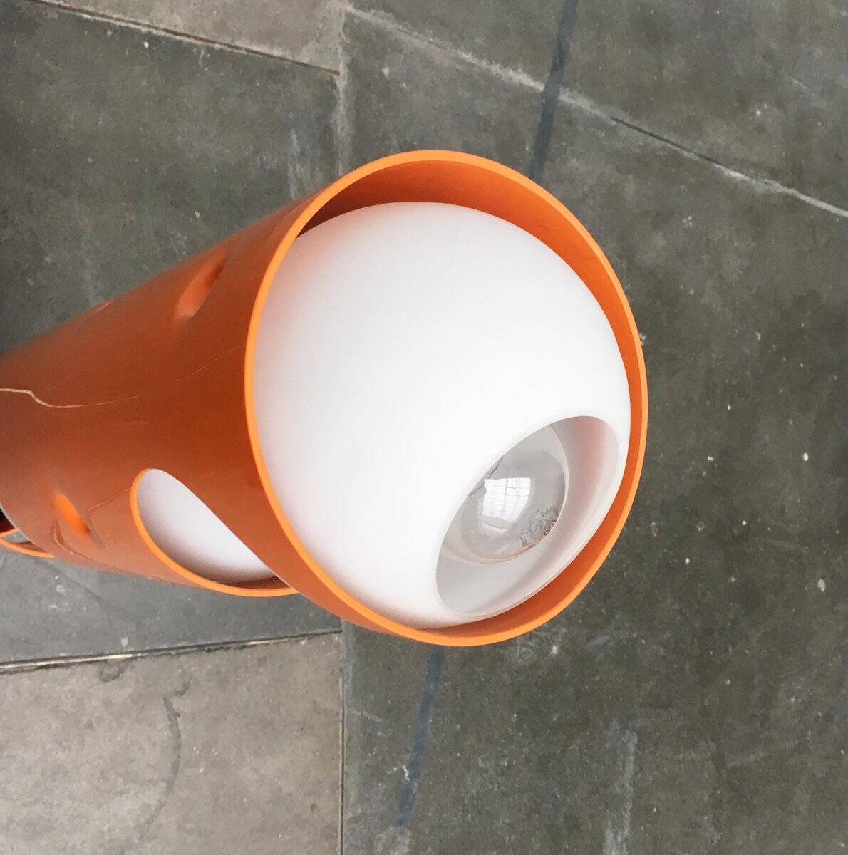 Mid-Century Swiss Space Age Floor Lamp Guggerli L3 by Rosemarie and Rico Baltensweiler for Baltensweiler, set of 2