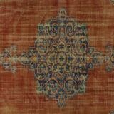 Turkish Anatolian Handmade Vintage Area Rug 302 cm x 197 cm