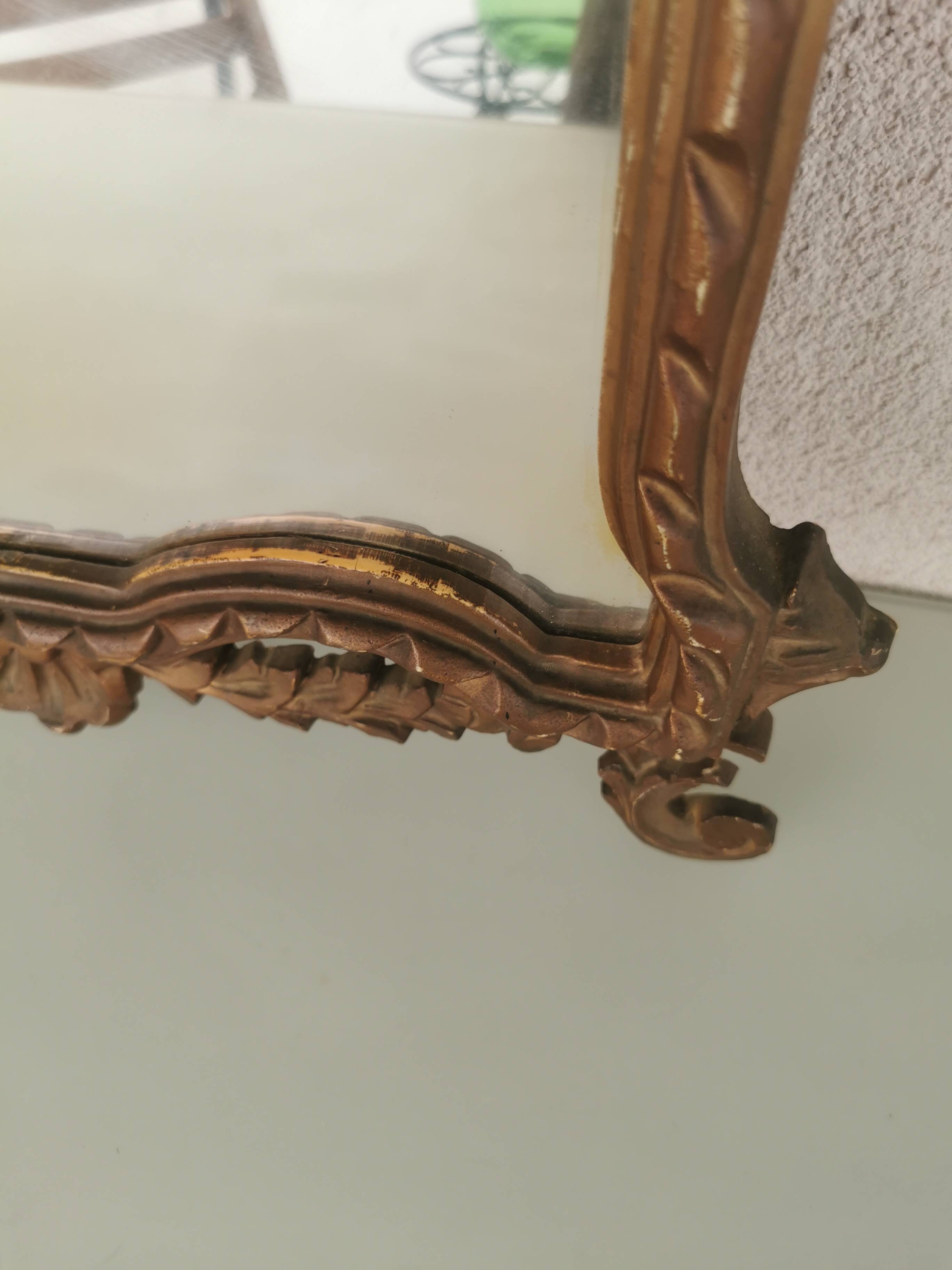 Vintage resin gold mirror