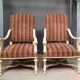 Paire de fauteuils style regence