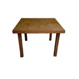 Square Wenge Coffee Table/Side Table, 1970s