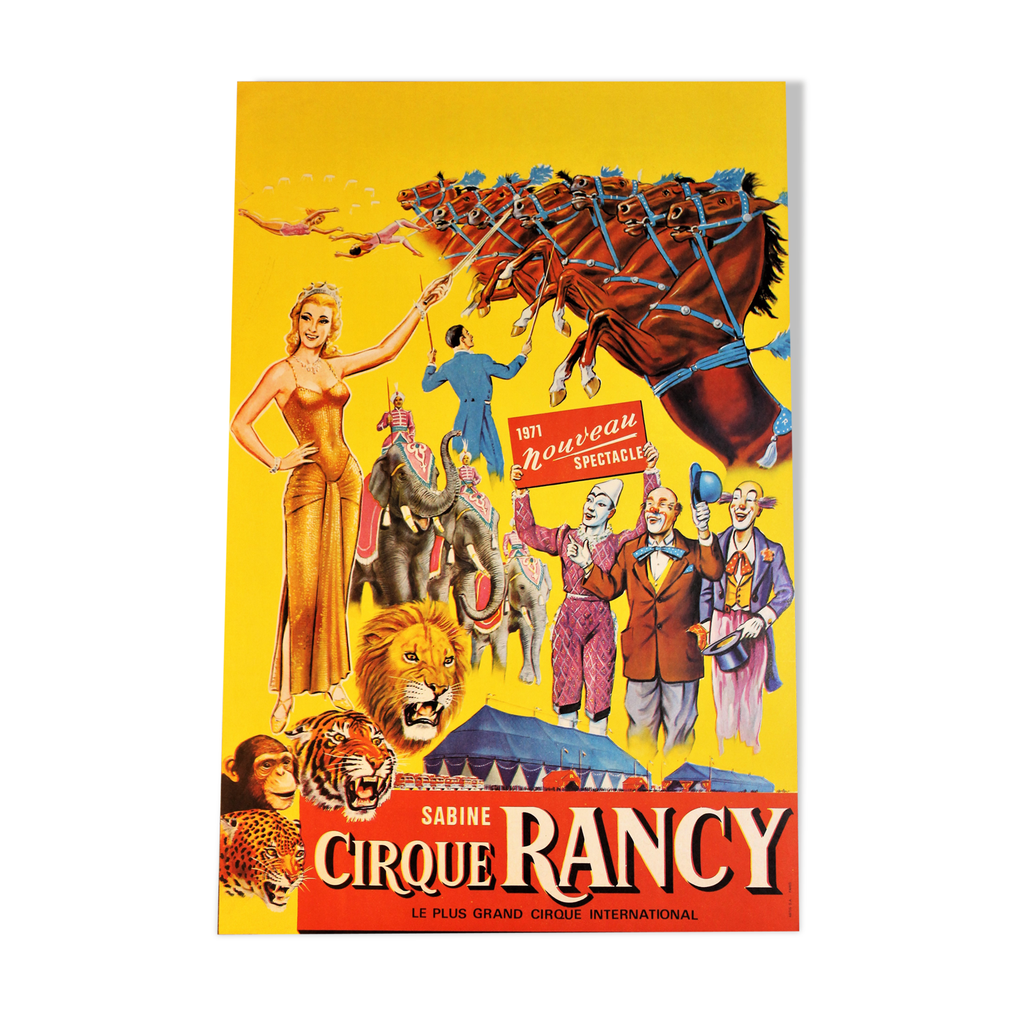 Rancy 1970s circus poster