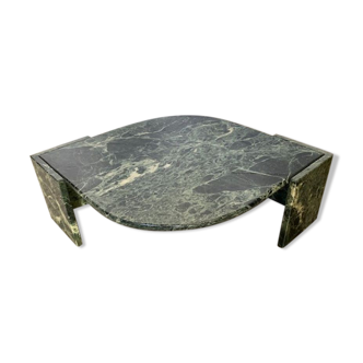 Marble coffee table in the shape of an eye from roche bobois vintage 70s