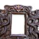 Paire de cadres en bois exotique aux dragons