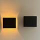 Pair of vintage Doria Leuchten wall lights, matte black, Germany 1970s