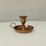 Vintage brass hand candle holder