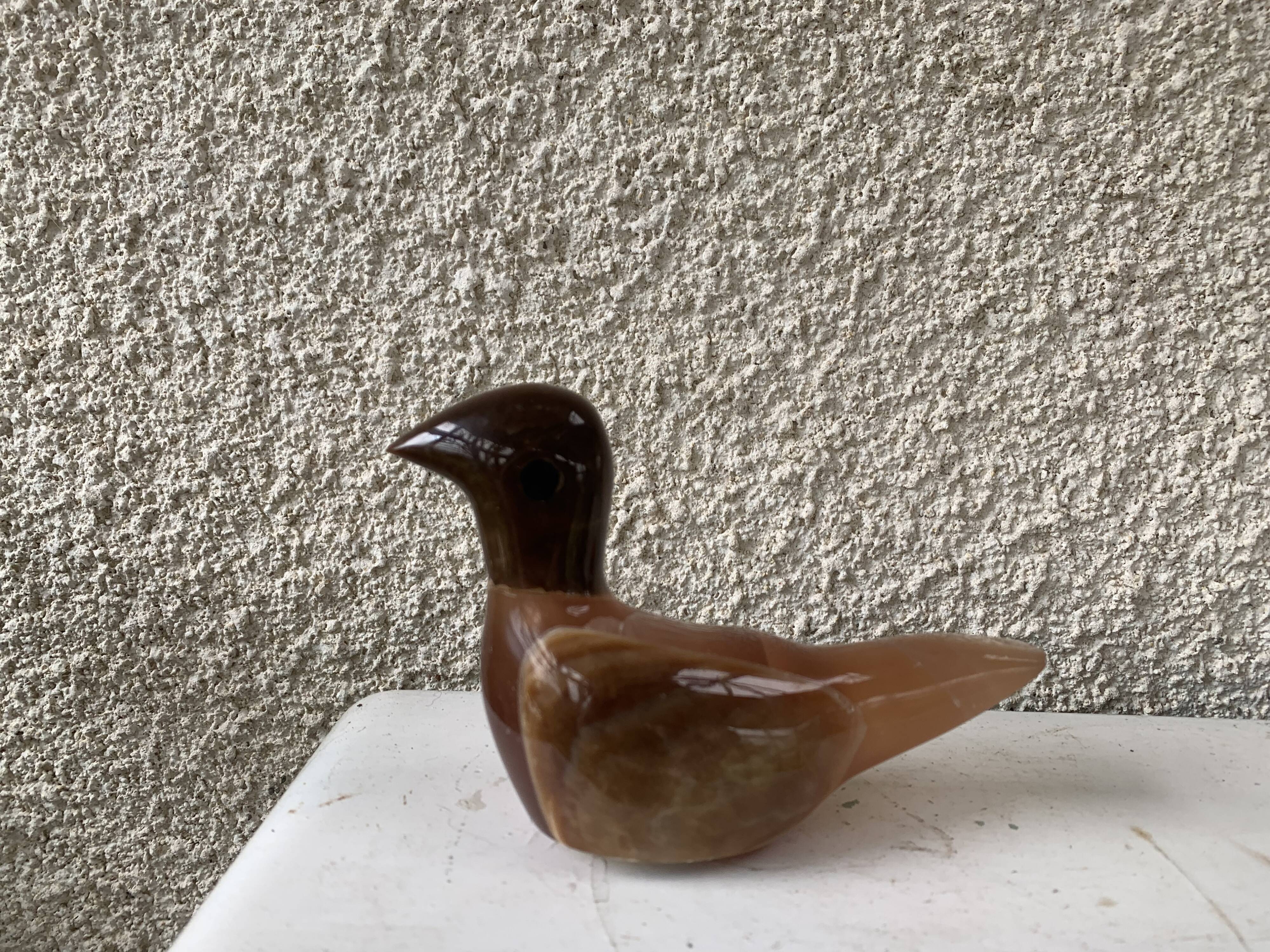 Bird paper press in onyx collector's stone