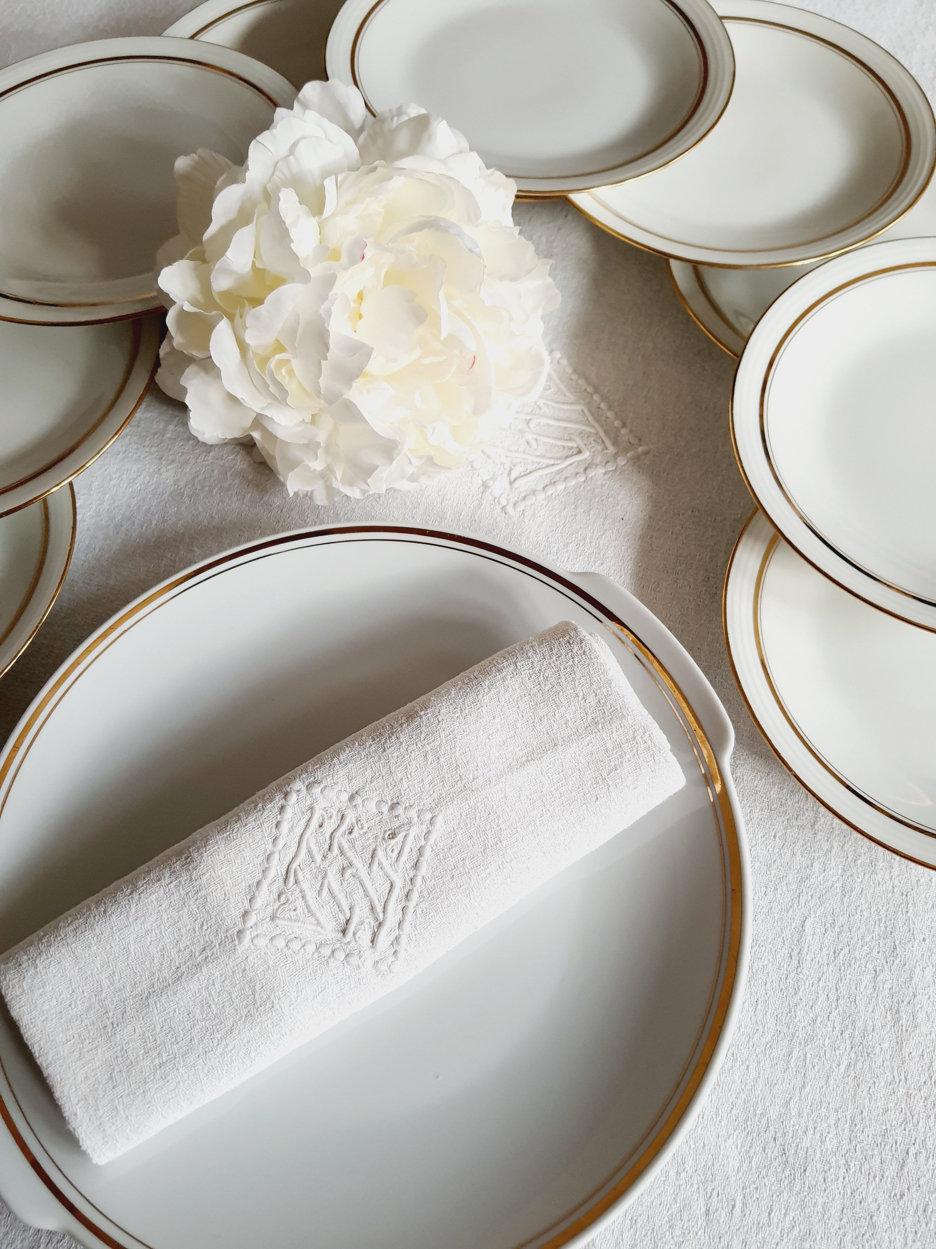 Limoges & Bavaria porcelain dessert service
