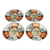 Set of 4 vintage Taous porcelain dessert plates, Morocco