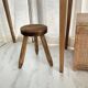 Tripod stool in solid oak