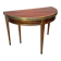 Table demi lune formant console et table de salle à manger en acajou d