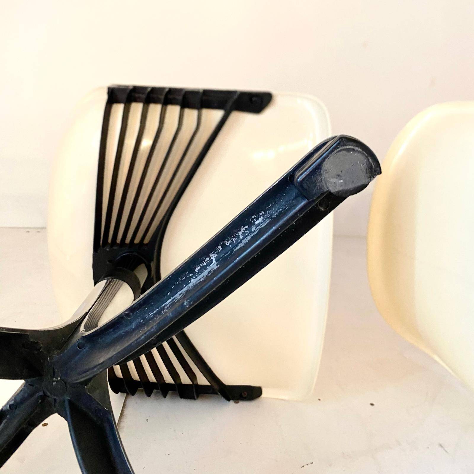 Set of three Modus Office Desk Chairs, Osvaldo Borsani for Tecno, Italy 1960